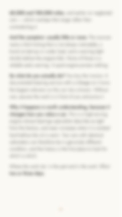 A page of the BMW M5 E60 guide on a phone